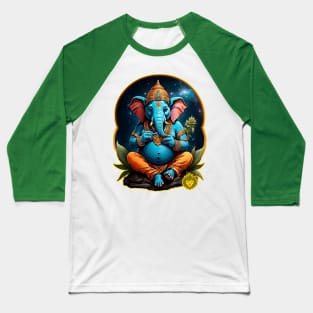 Ganesha weed hindu Baseball T-Shirt